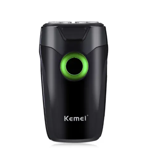 Kemei 202A Double Rotary Cutter Head Rechargeable Electric Shaver