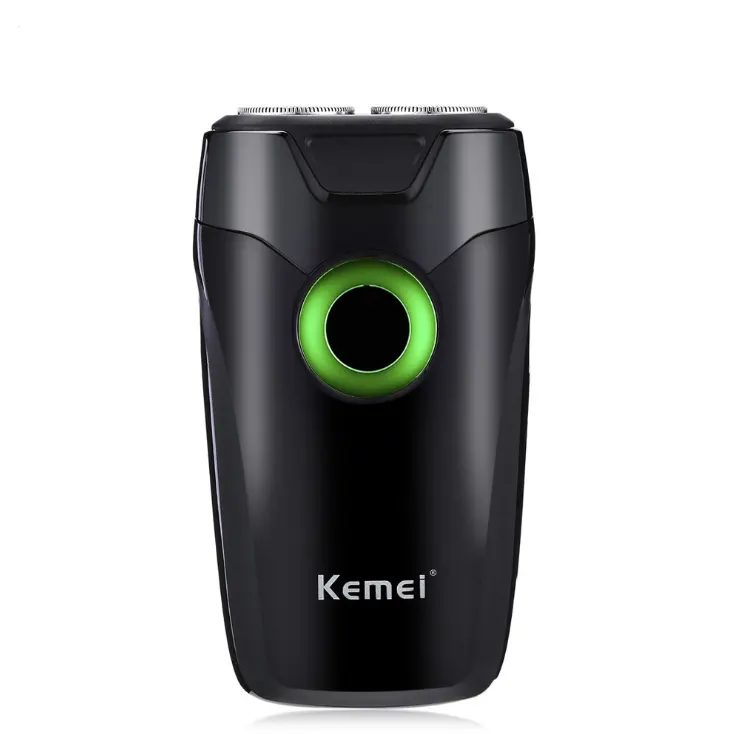 Kemei 202A Double Rotary Cutter Head Rechargeable Electric Shaver