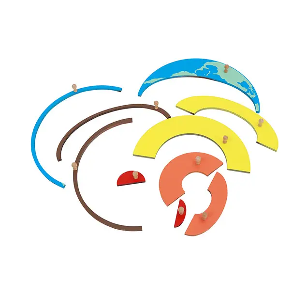 Early education teaching aids Earth internal structure panel puzzle