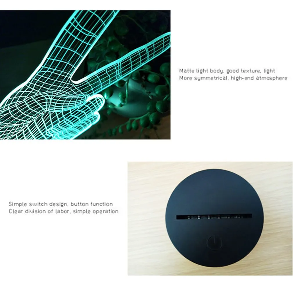 Visual stereo light LED colorful night light Valentine's Day – image 4