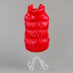 Puppy dog cat Teddy cotton vest - Red - View 1