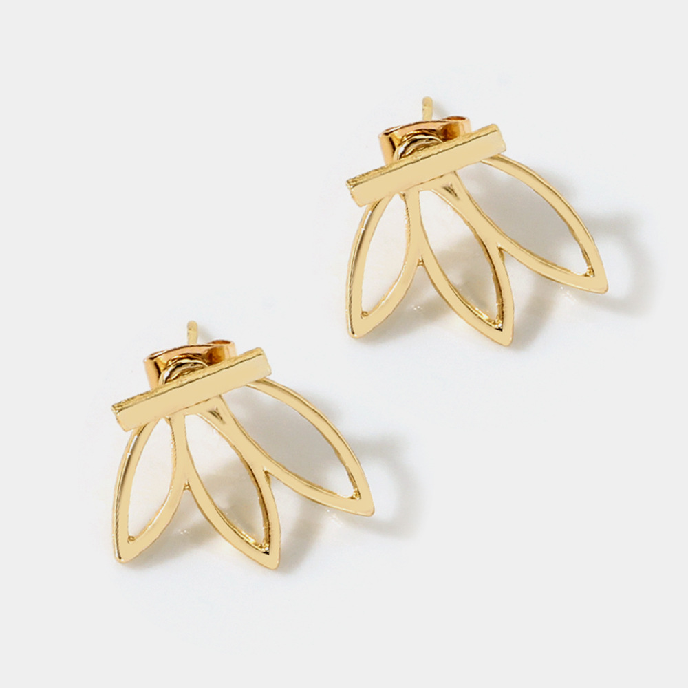 Mini front and back earrings