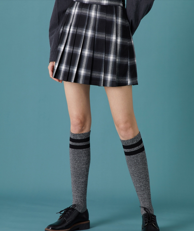 retro Plaid JK skirt