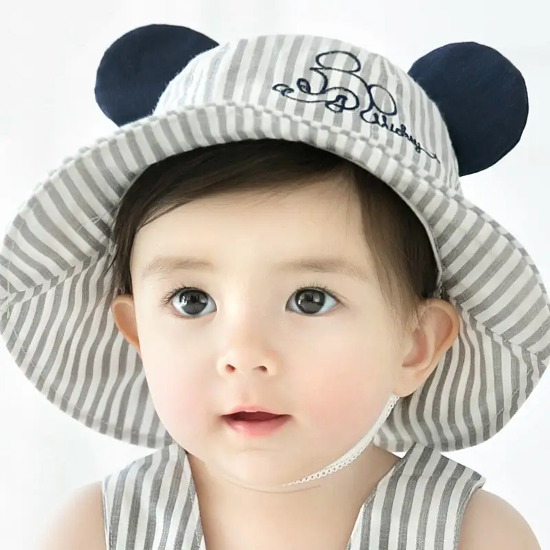Cartoon striped pot hat