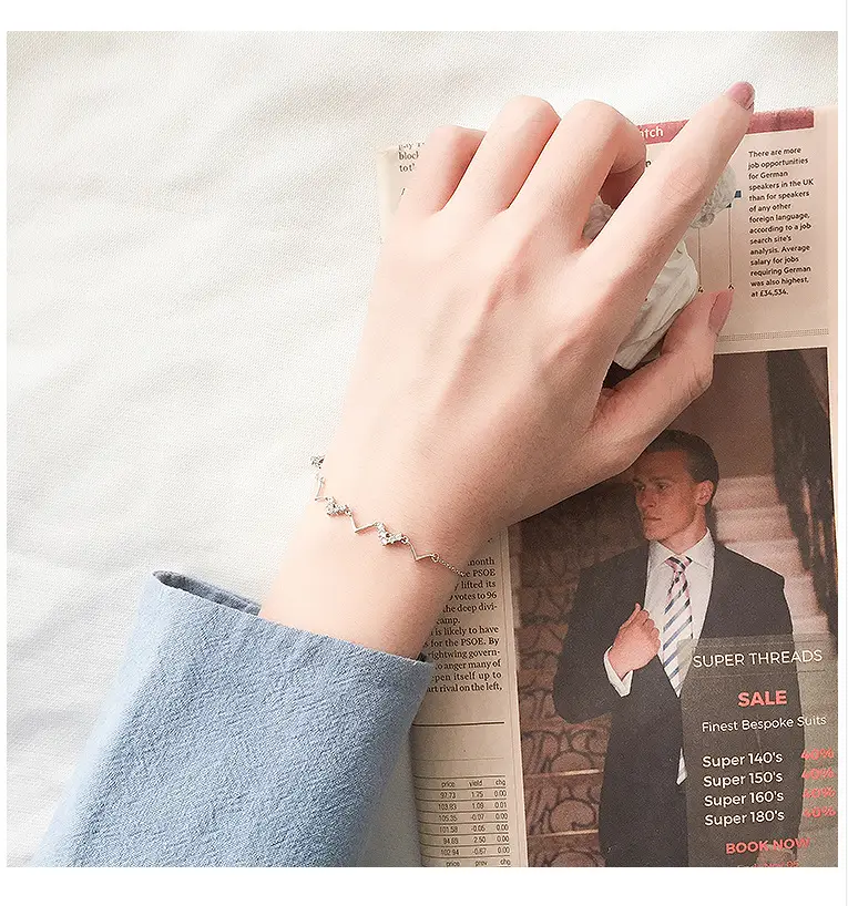Wave fine bracelet