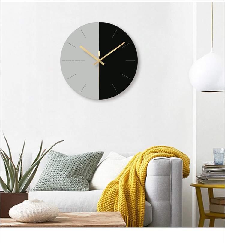 Tempered Glass Wall Clock, Sweeping Movement