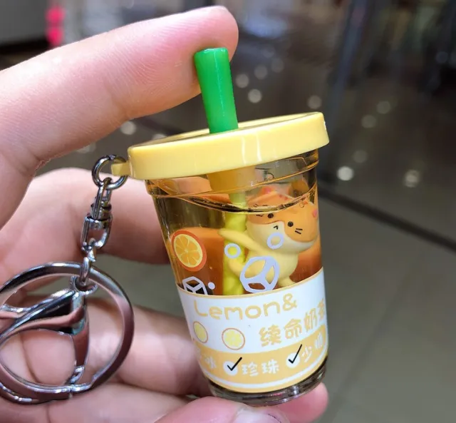 Black Pearl Fruit Herbal Tea Car Keychain Yellow - Shop at LoveMi