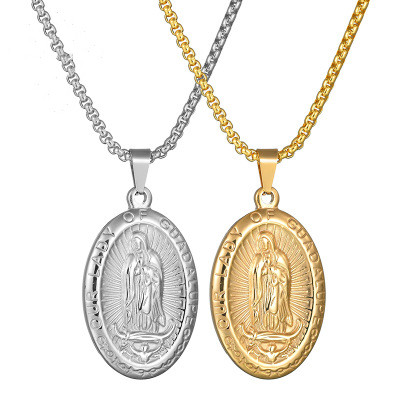 Virgin Mary necklace clavicle chain pendant