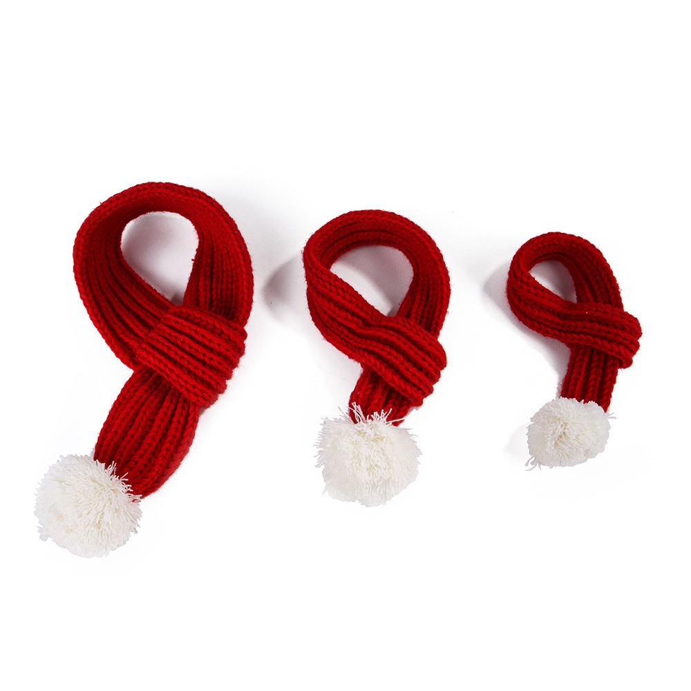 Рождественский шерстяной шарф для домашних животных