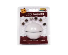 LED Laser Electronic Rolling Pet Funny Cat Toy Ball - White - View 1
