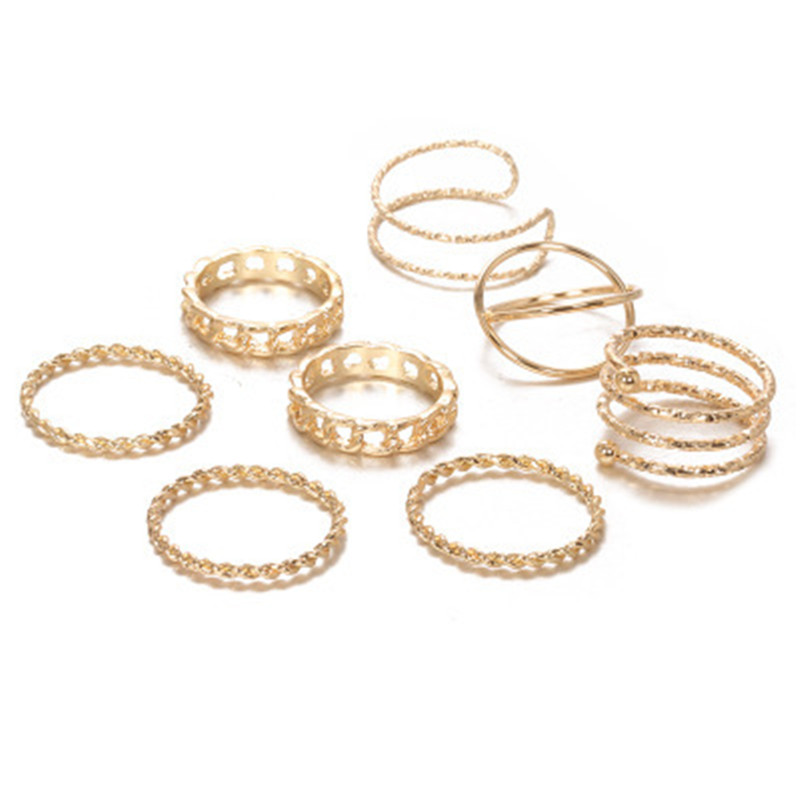 Multi-layer cross opening twist joint ring set