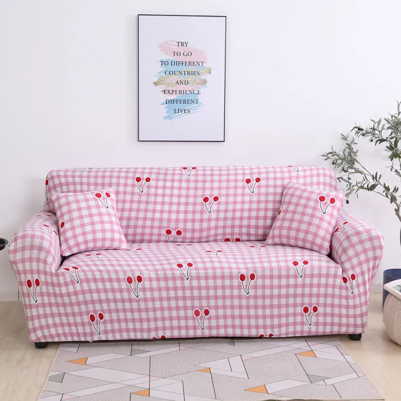 Multifunctional leather sofa cover - Pink