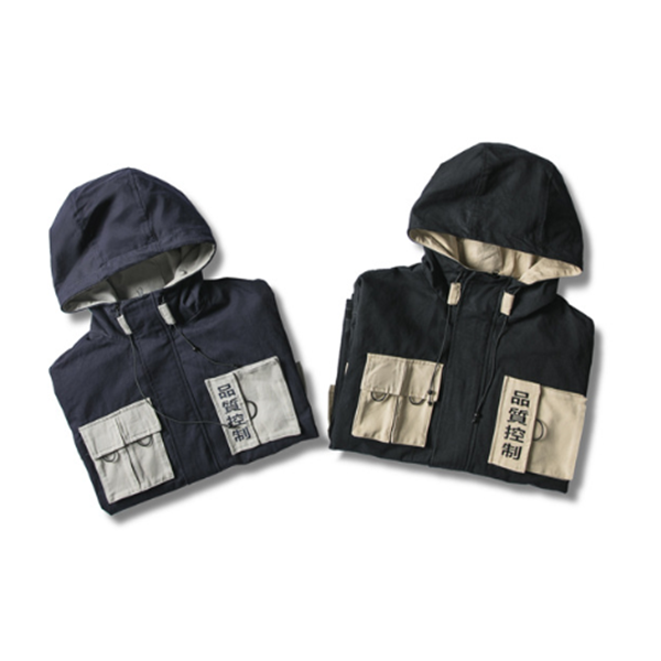 Text embroidery coat