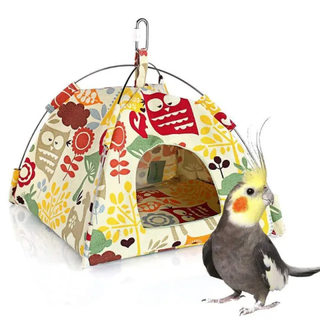 New Hanging Canvas Parrot Tent Bird Cage Pet Universal Bird Tent Hammock Small Pet Nest Yellow - Shop at LoveMi