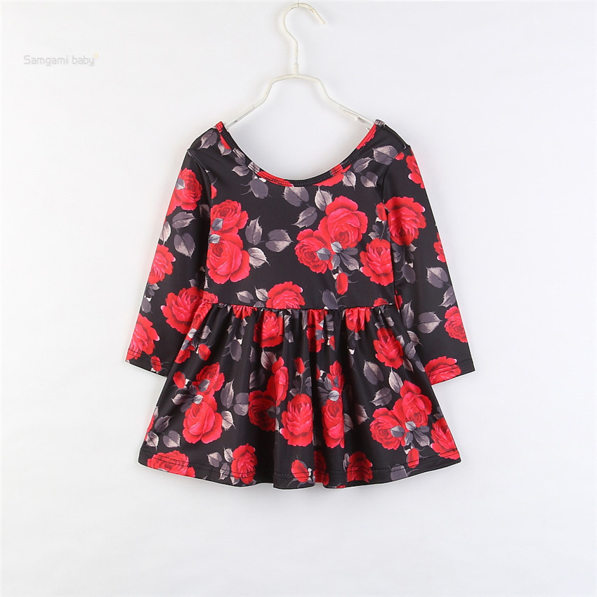 Floral round neck dress