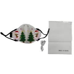 Christmas Party glowing mask - White - View 1