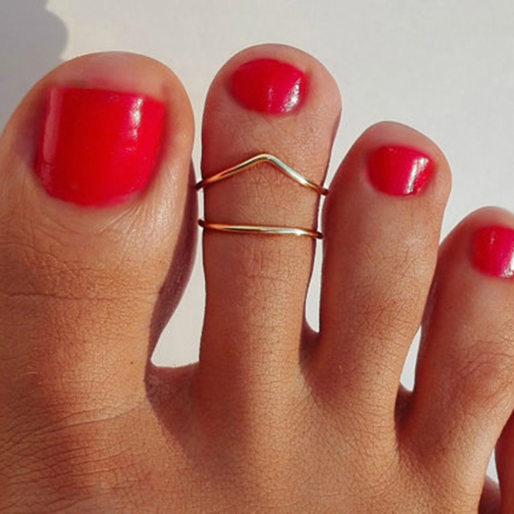 Simple letter V-ring