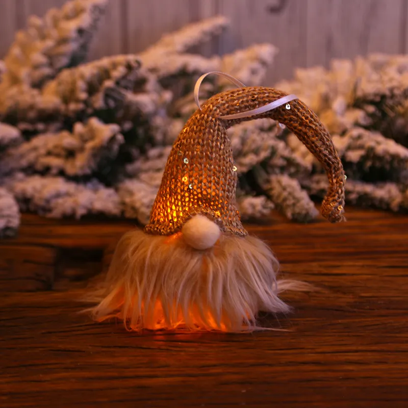 Christmas Forester Gnome LED Doll Light Tree Decoration Hanging Pendant – image 7