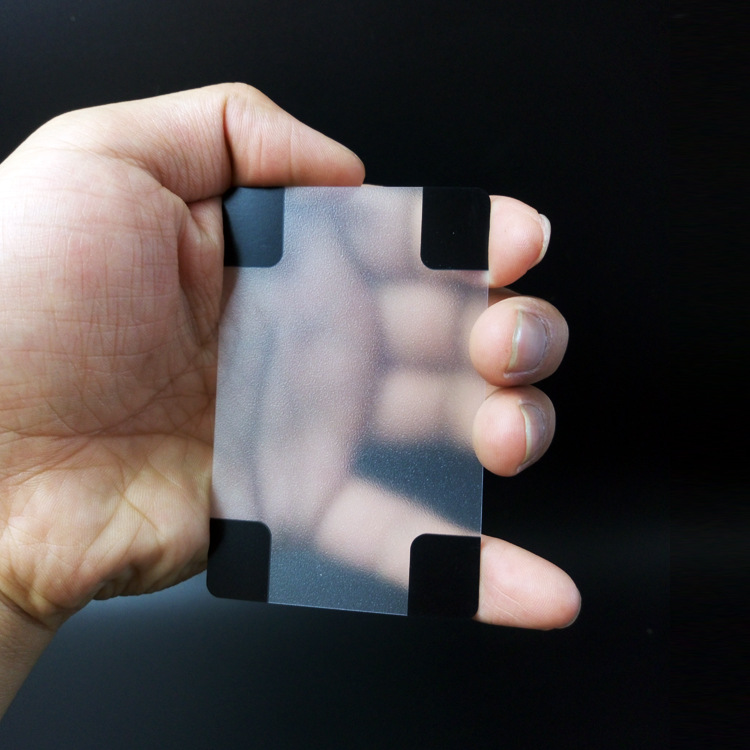 Transparent plastic playing CARDS (White)