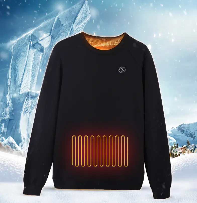 USB smart heating knitted sweater