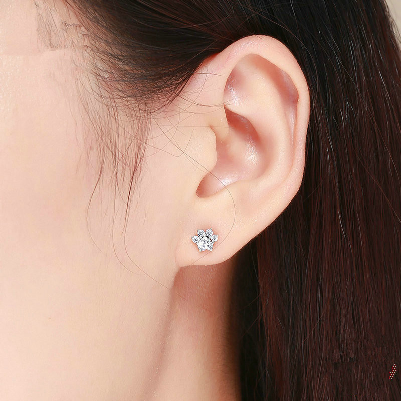 Vintage style cat earrings