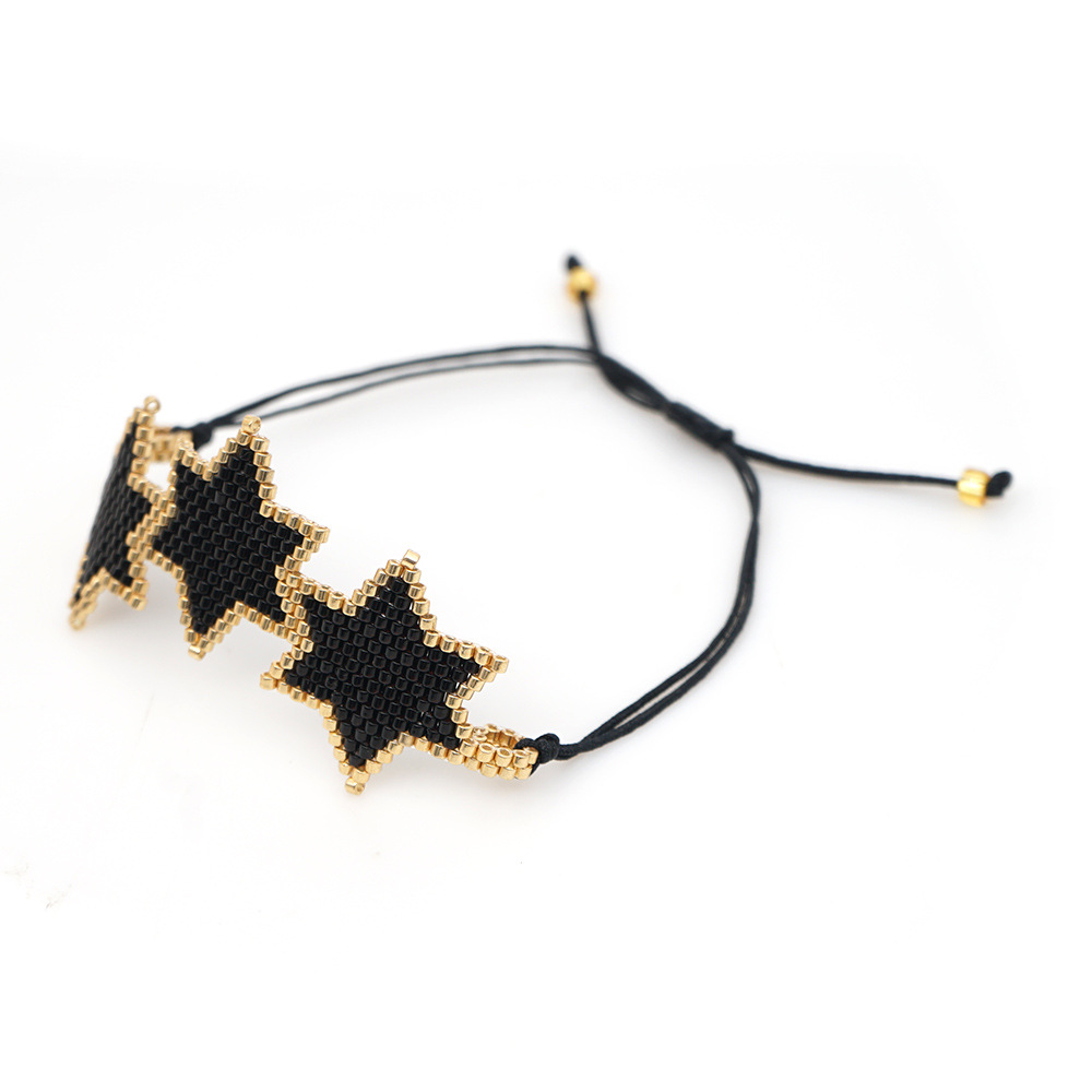 Six-pointed star miyuki bracelet