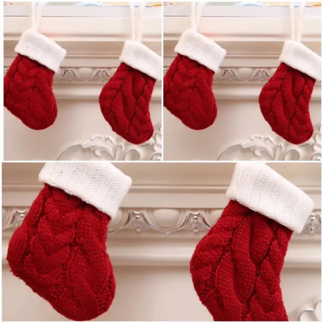 Christmas Tableware Xmas Fork Bags Dinner Cutlery Holder Pocket Red 6Pcs - Shop at LoveMi