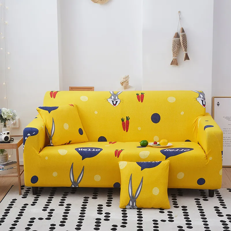 Multifunctional leather sofa cover - Yellow