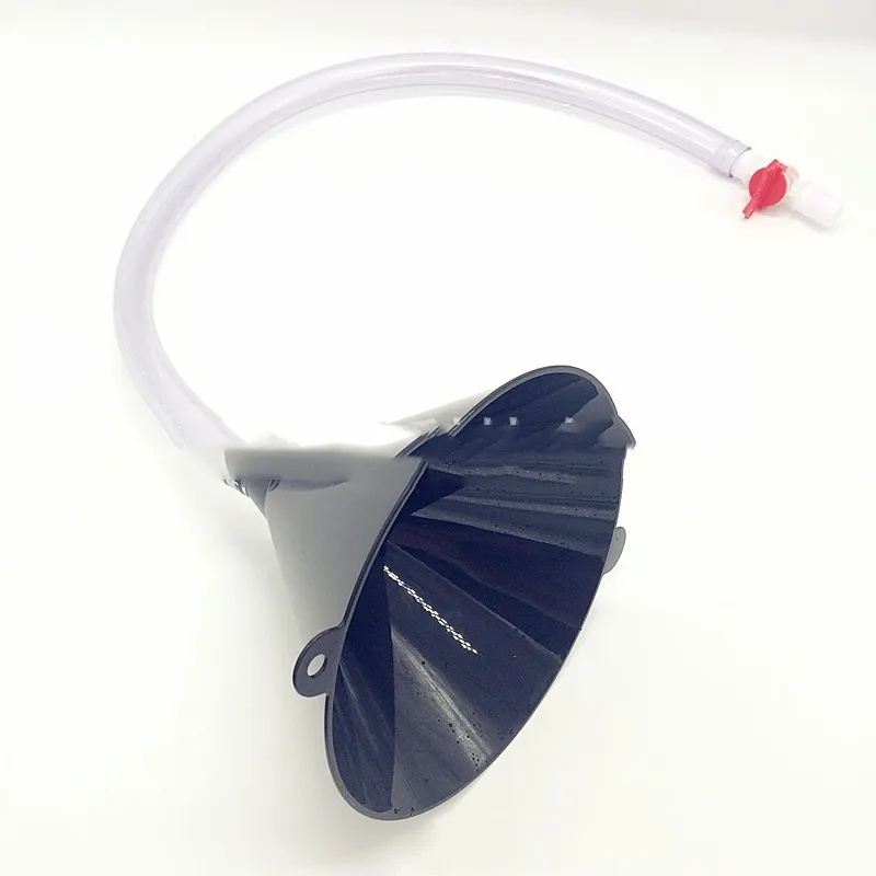 Plastic single-tube beer funnel party bar electronic event - Black