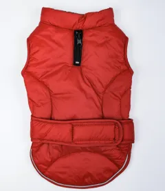 Waterproof reflective outdoor dog clothes - Red - View 1