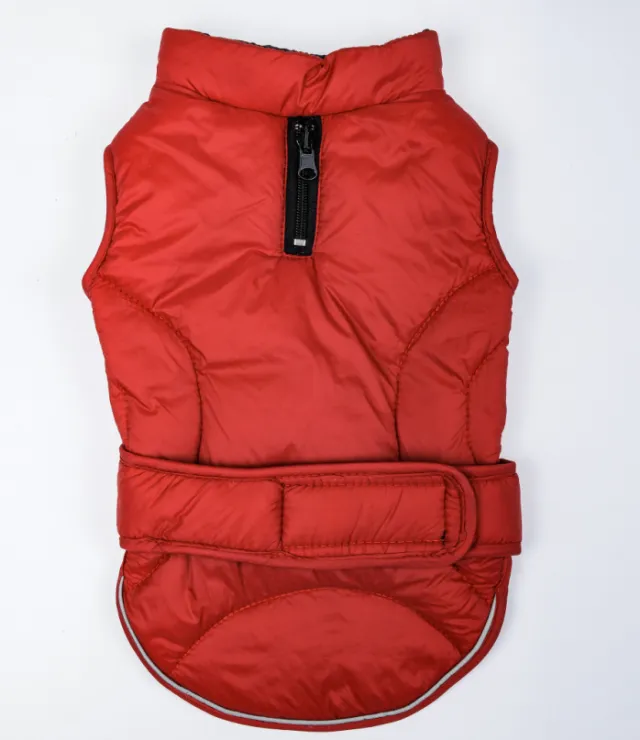 Waterproof reflective outdoor dog clothes Red - Shop at LoveMi