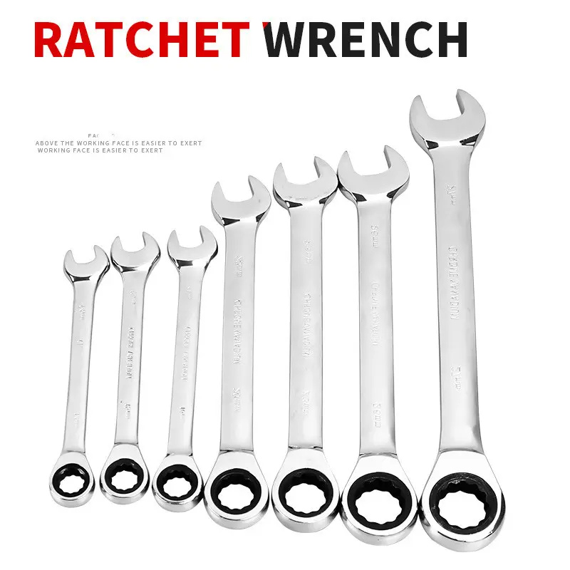 Ratchet Wrench Automatic Combination with Mechanical Hand Quick Tool