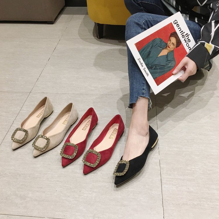 New flat women's shoes shallow mouth all-match shoes