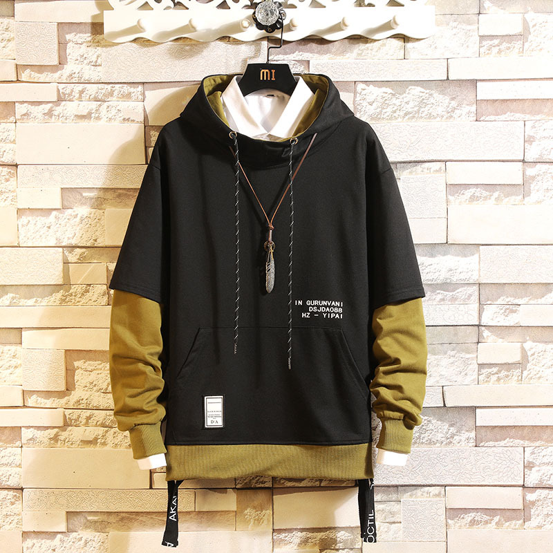 Colorblock hooded sweater