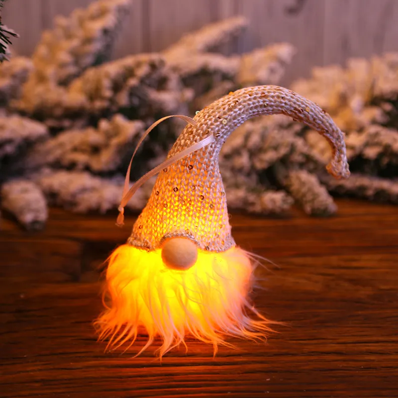 Christmas Forester Gnome LED Doll Light Tree Decoration Hanging Pendant – image 6