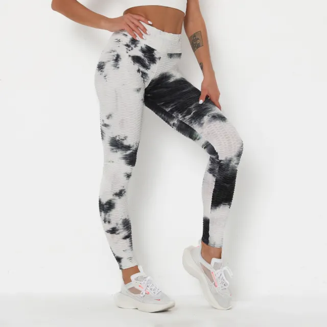 Gia trousers Slim fit buttocks sports fitness pants Black And White - Shop at LoveMi