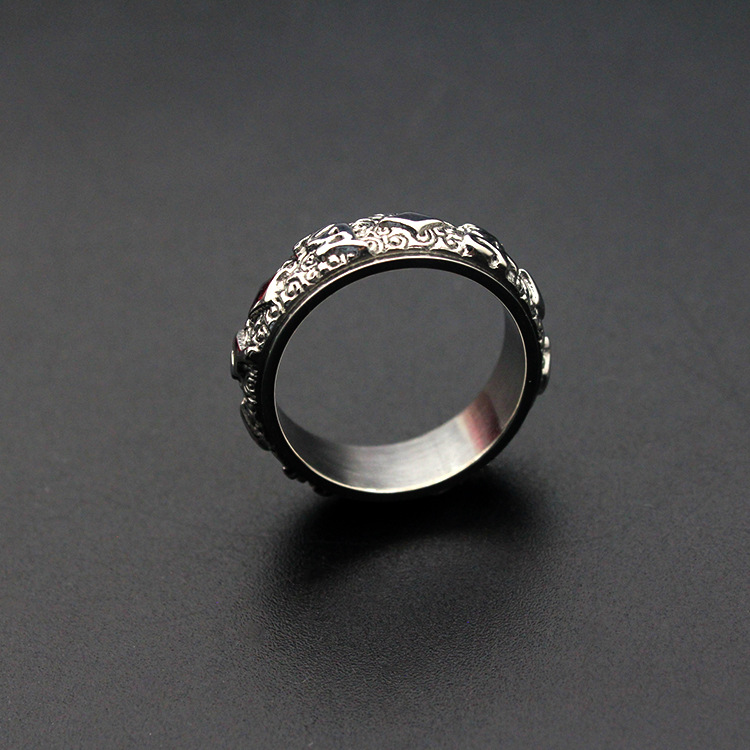 Titanium steel ring