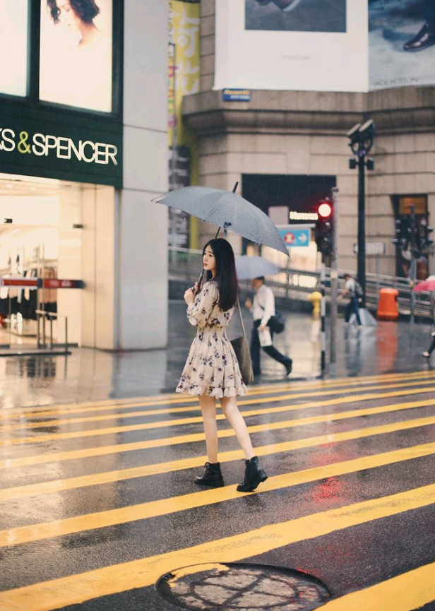 loose long-sleeved skirt waist fashion wild small floral chiffon dress female