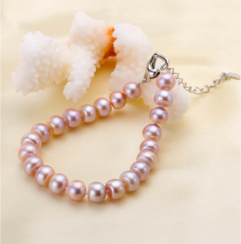 Mixed color pearl bracelet — foto 3