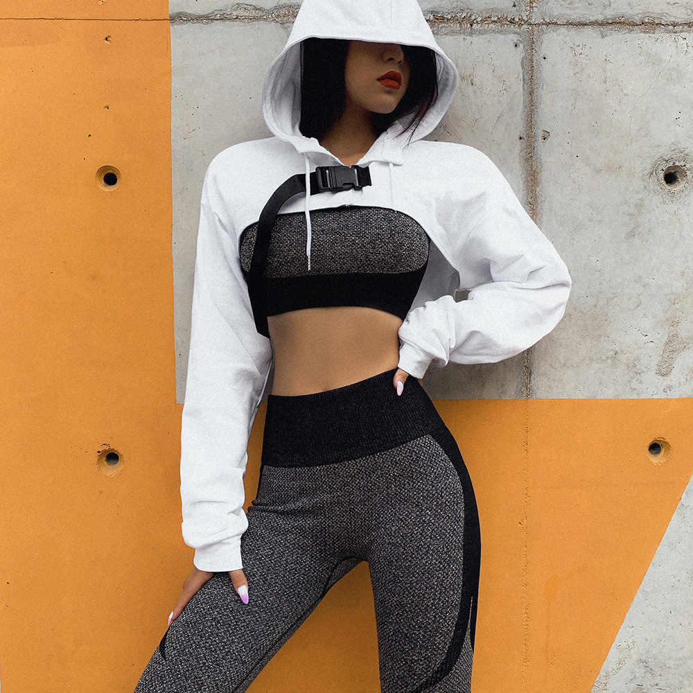 Backless slim seamless yoga exercise fitness suit