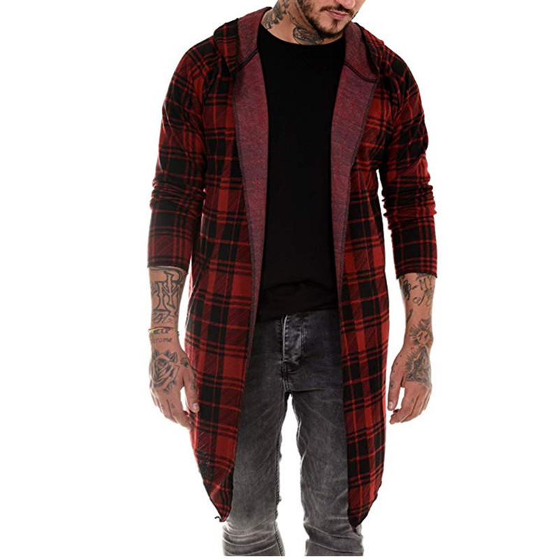 Loose plaid jacket