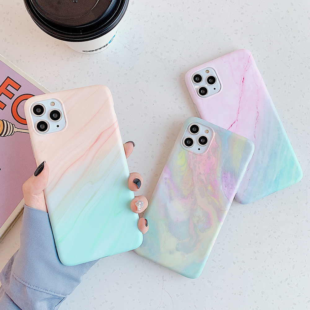 Mobile phone case gradient color marble - Image 5