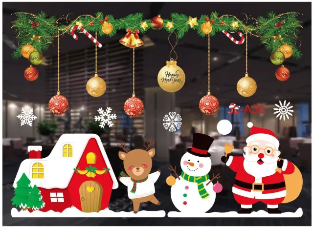 Christmas color window stickers Color A36 - Shop at LoveMi