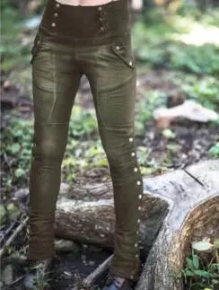 Stretch pocket pencil pants Khaki - Shop at LoveMi