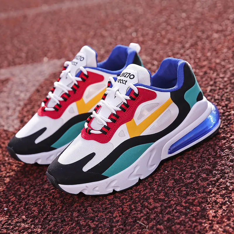 Net celebrity air cushion sneakers - Blue