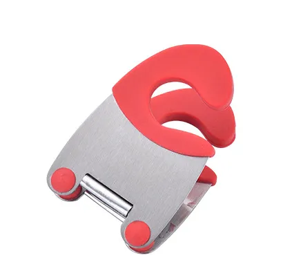 Stainless Steel Heat-resistant Spoon Rest Spatula Holder - Red