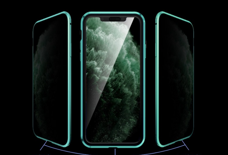 Funda teléfono vidrio doble cara magnética