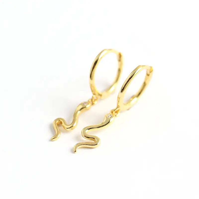 Snake Hoop Earrings for Women