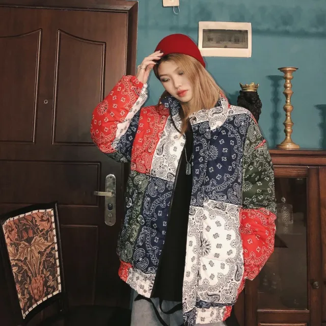 Thickened Harajuku retro loose coat Red - Shop at LoveMi