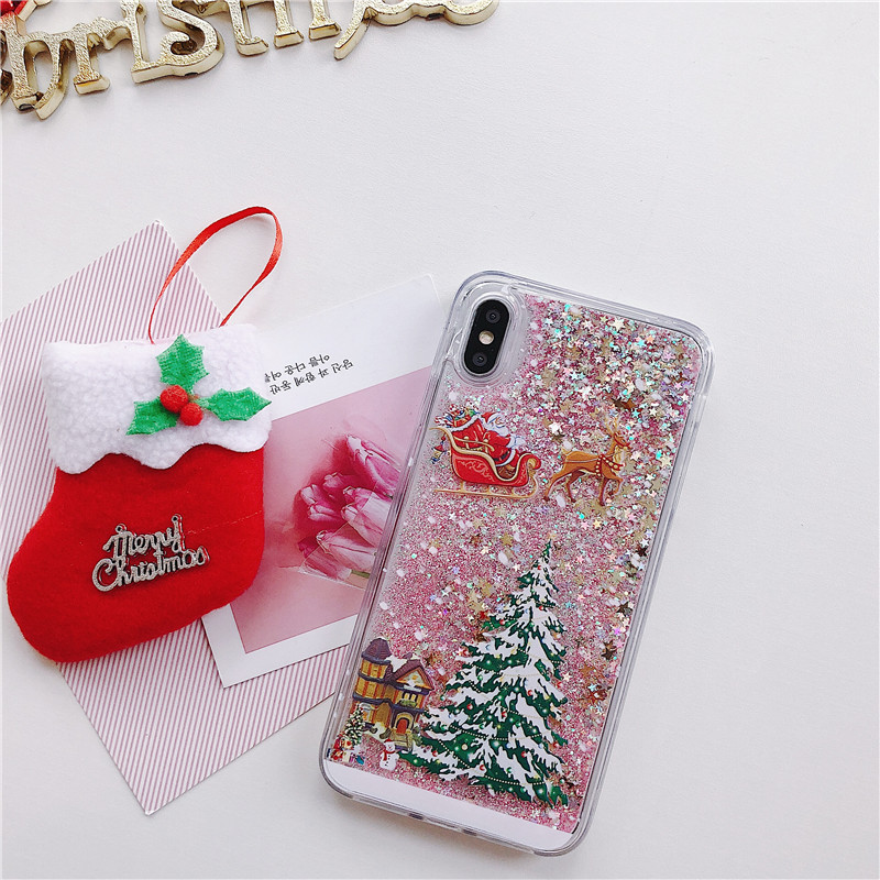 Compatible With , Santa Claus Christmas Tree Quicksand Shell - Image 8